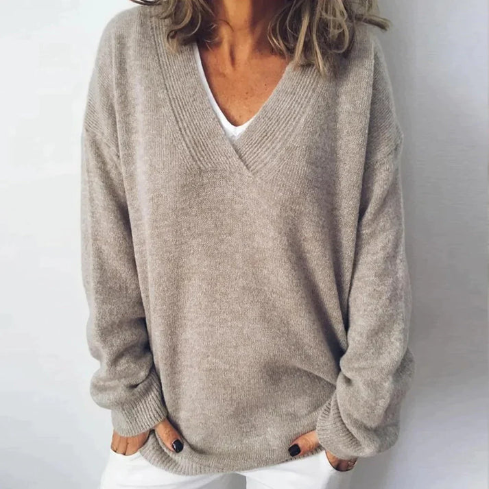 Pull à col V Cachemire | HEXGLAM™