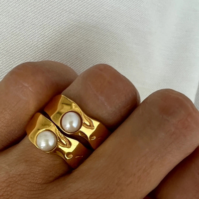 SISTA Gouden Parelring