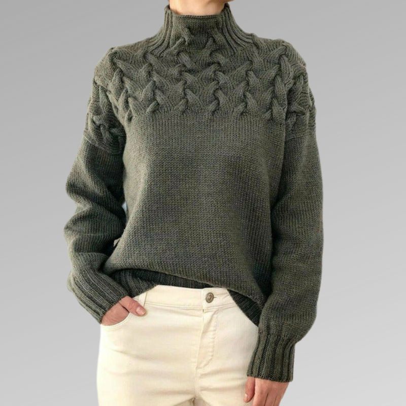 HEXGLAM™ | Pull à Col Roulé Élégant et Chaud