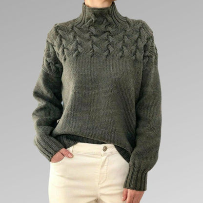 HEXGLAM™ | Pull à Col Roulé Élégant et Chaud