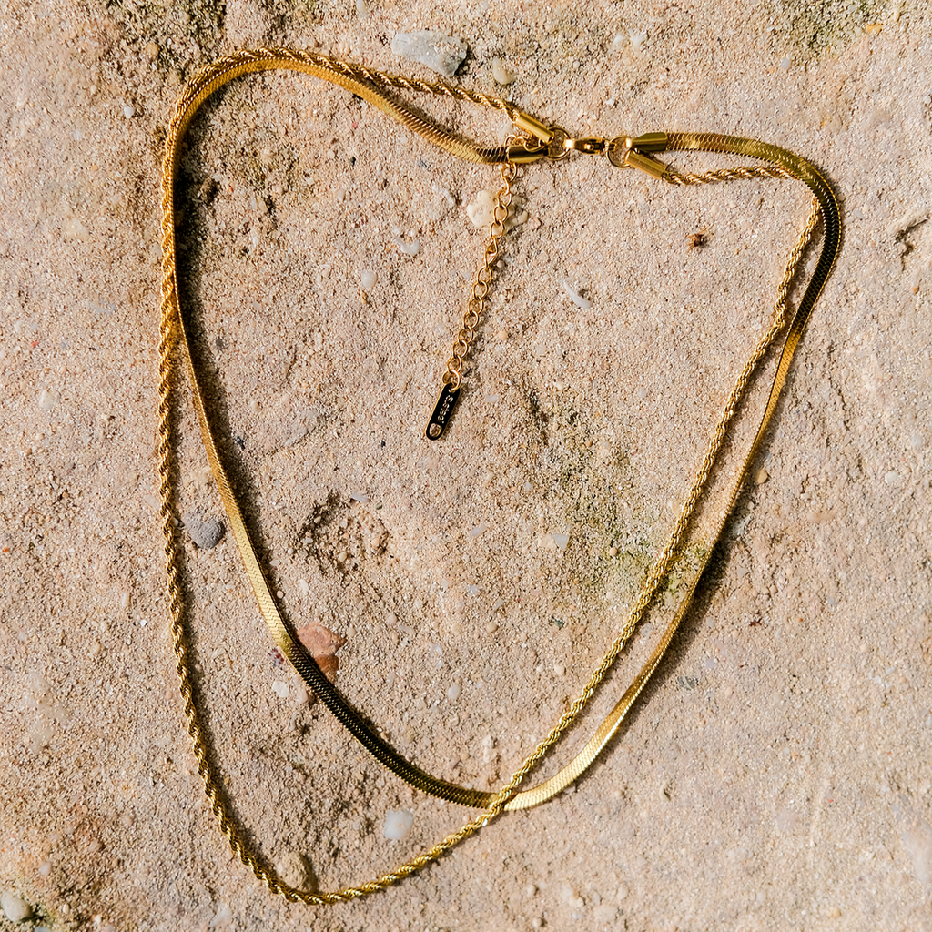 HAILEY Gelaagde Gouden Ketting