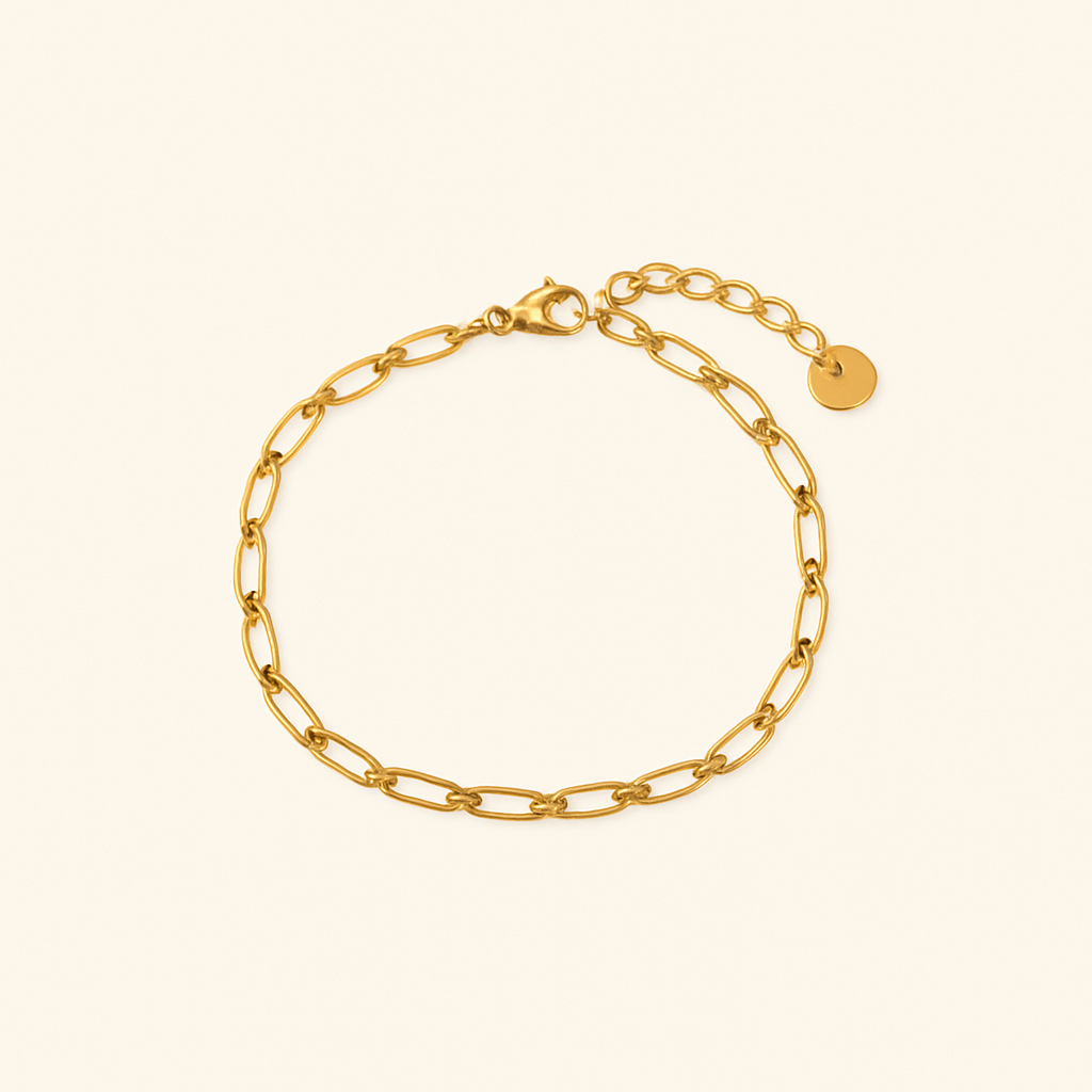 VIP-MAUI Gouden Paperclip Armband