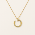 SPIJKER Gouden Ketting met Zirkoon
