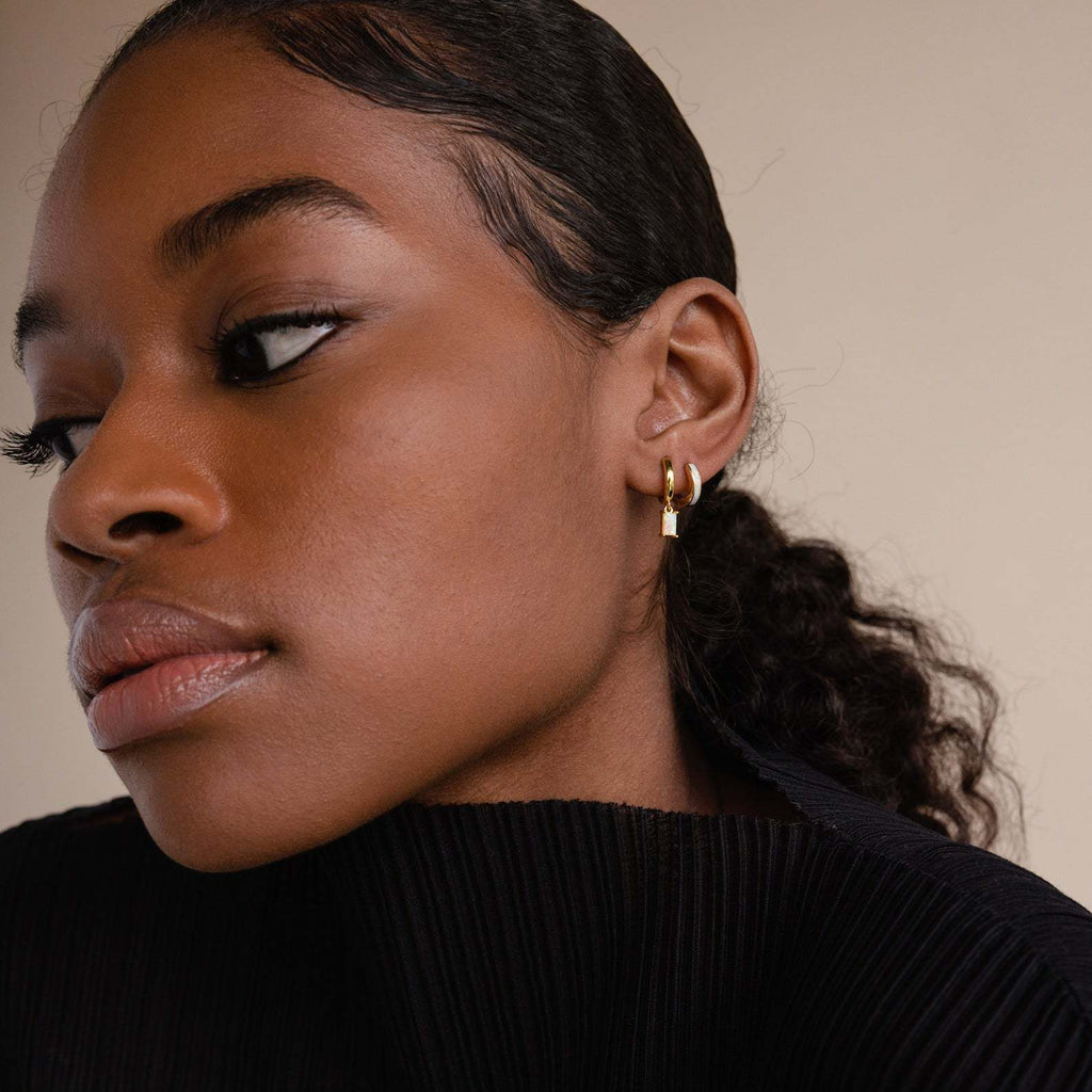 VIP-BELLA Gouden Birthstone Hoops