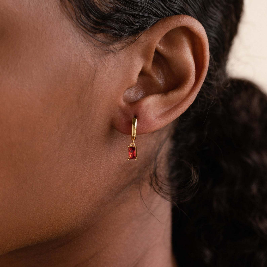 VIP-BELLA Gouden Birthstone Hoops