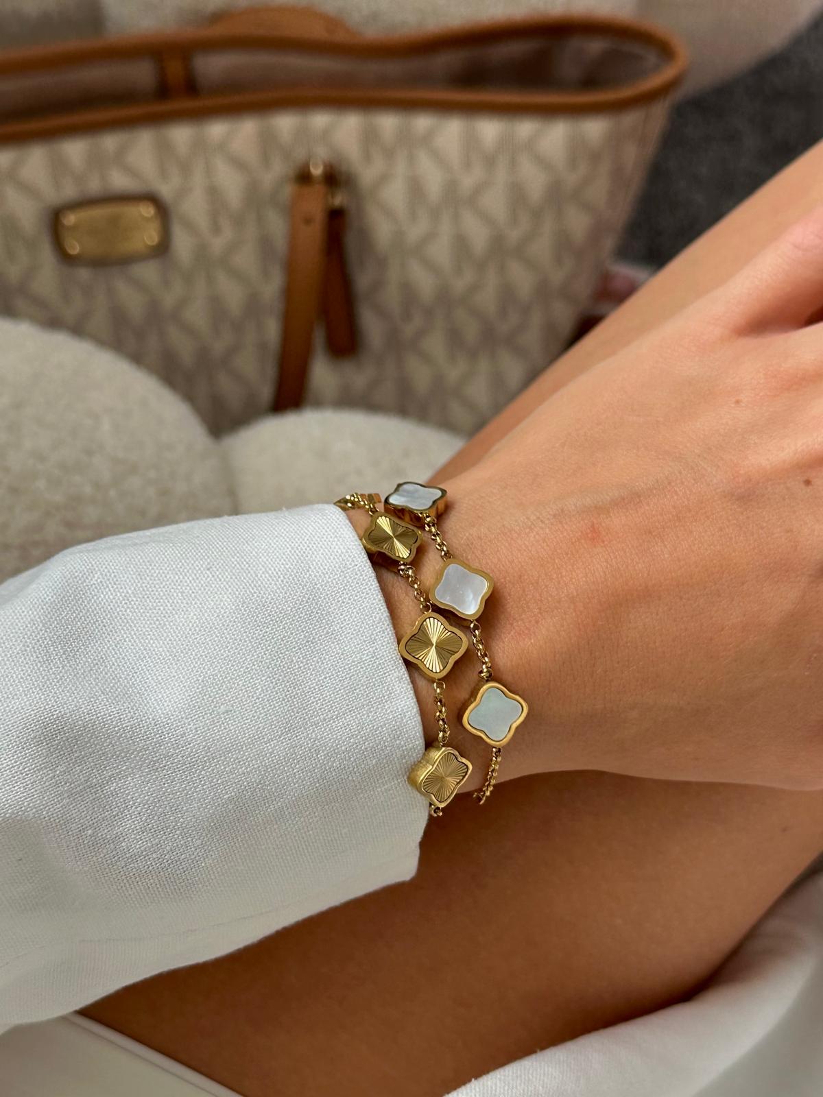 CLOVER Gouden Armband