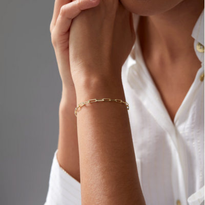 VIP-MAUI Gouden Paperclip Armband